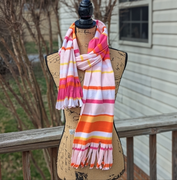 Old Navy colorful, fringed winter scarf - Picture 1 of 5